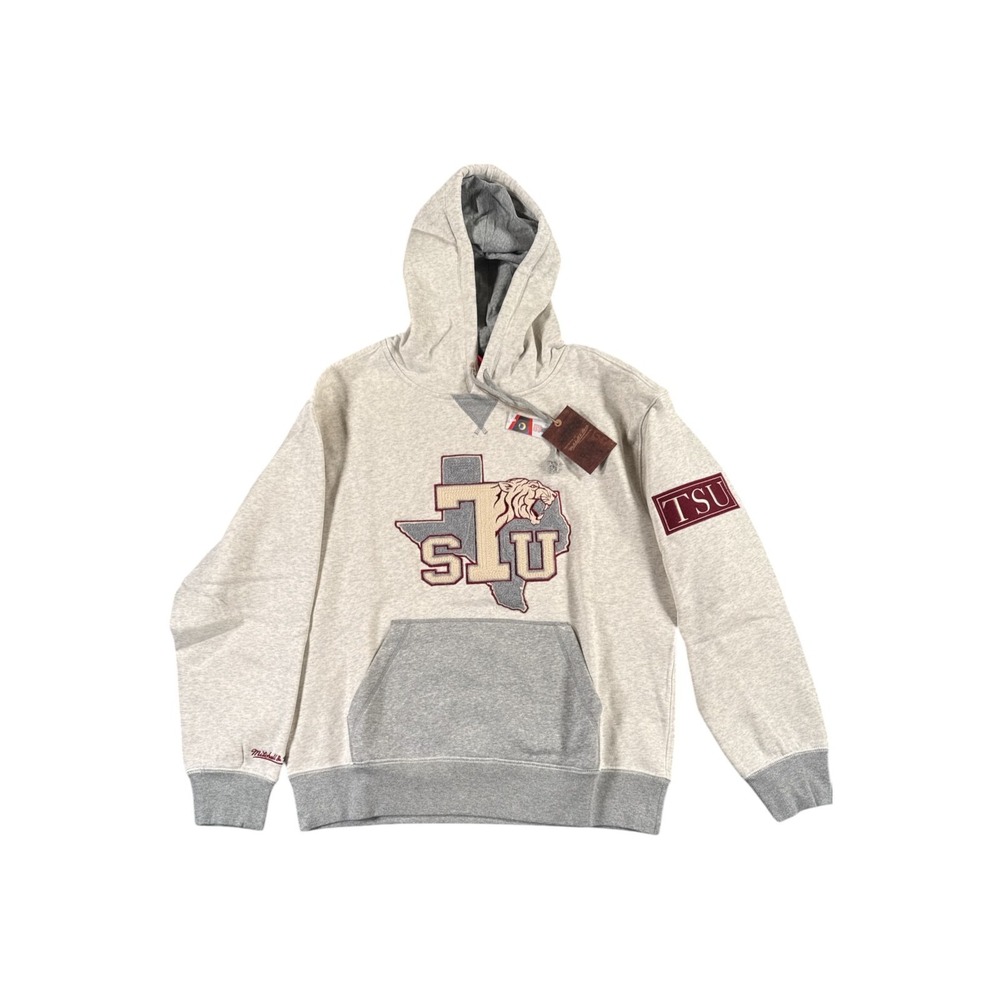 Mitchell Ness Texas Southern University Hoodie Mens Medium‎ Biege NCAA Logo TSU